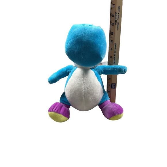 Super Mario Bros Blue Yoshi Plush Toy 11 Inch Stuffed Animal Dinosaur Figure - Picture 8 of 8